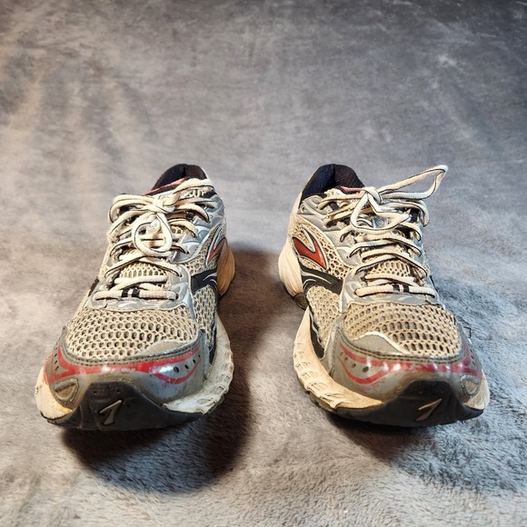 Brooks Shoes Mens 12 Gray Red Ghost 14 Sneaker Athleisure Running 1100981 D674 - Picture 6 of 11